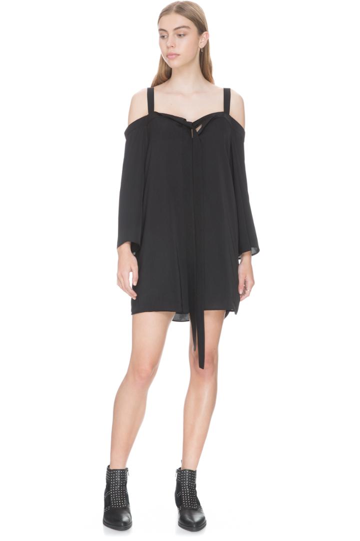 The Fifth In Full Light Long Sleeve Dress Black