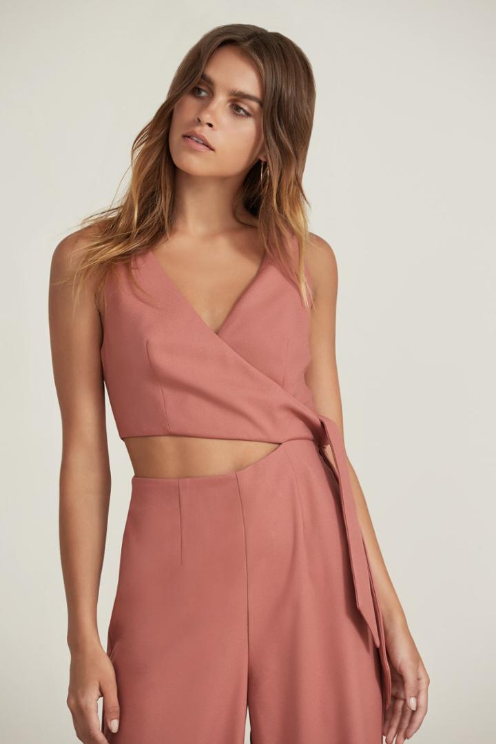 Finders Breezeblocks Jumpsuit Papaya