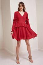 Keepsake Skylines Mini Dress Scarlet Redxxs, Xs,s,m,l,xl