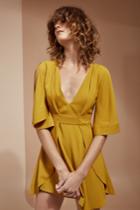 C/meo Collective C/meo Collective Got Me Faded Dress Chartreuse