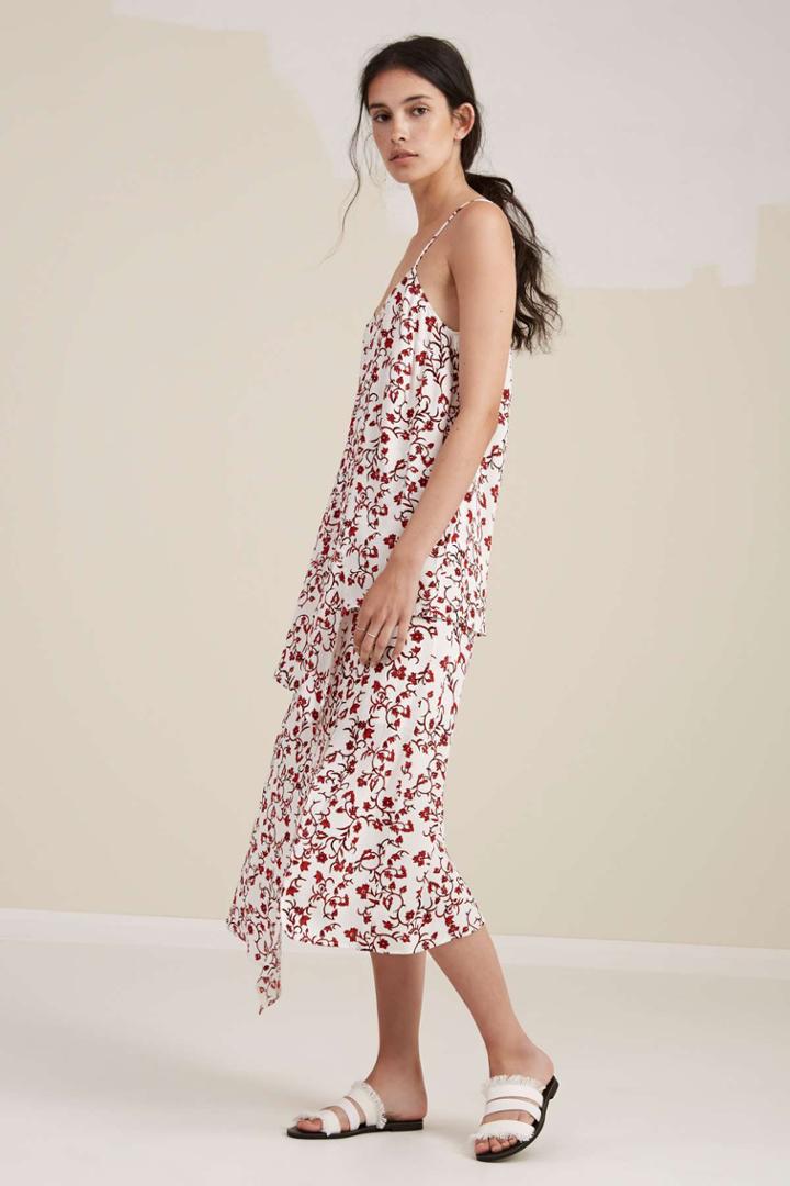 The Fifth The Rhythm Skirt Light Jasmine Print