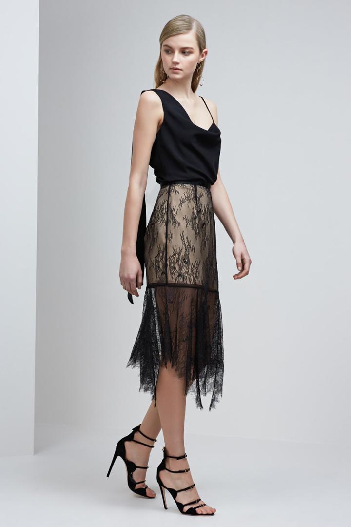 Keepsake Keepsake Above Water Lace Skirt Black