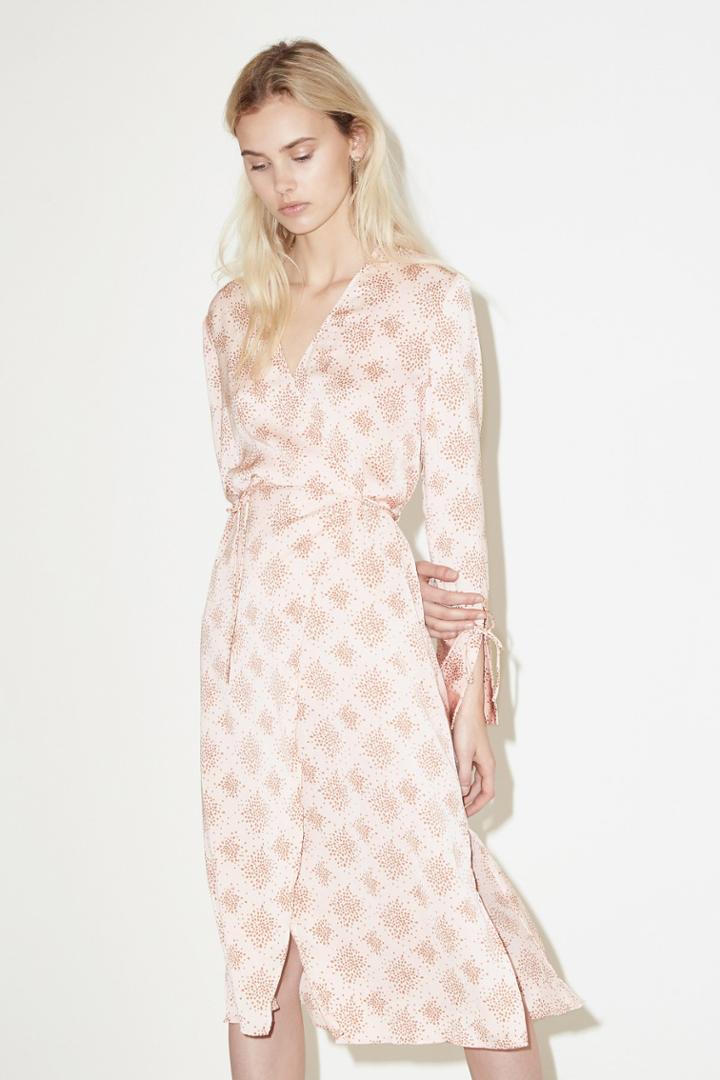 The Fifth The Fifth Emergent Long Sleeve Dress Rose Firefly Printxs,l