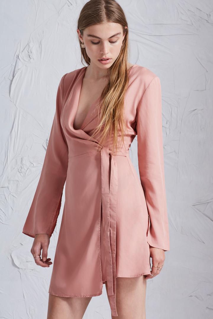 The Fifth Harmony Long Sleeve Dress Dusty Rose