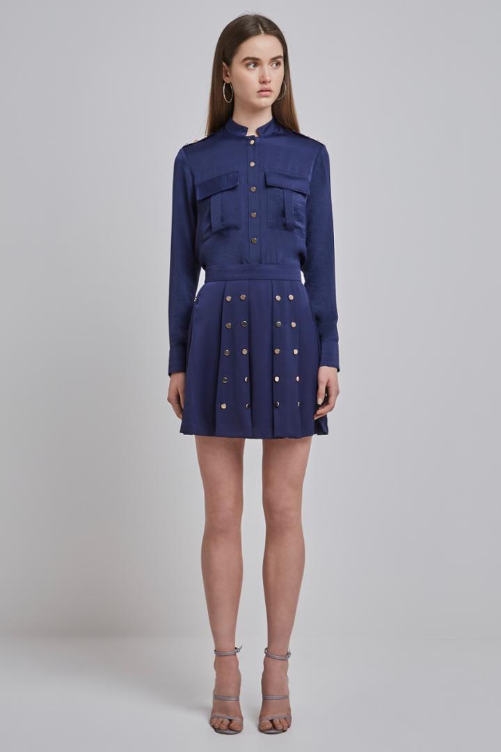 Finders Keepers Maynard Skirt Navy