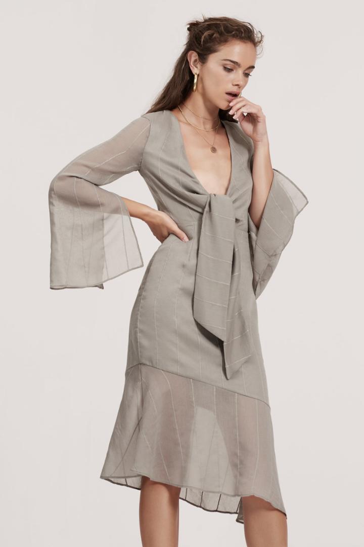 Finders Keepers Sanctuary Dress Khaki
