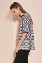 The Fifth New Way T-shirt Black And White Stripe