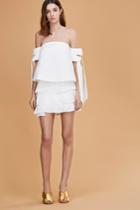 C/meo Collective Never Mind Skirt Ivory