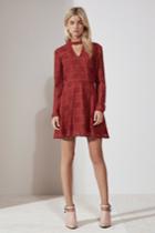 The Fifth Undercover Long Sleeve Dress Rosewood