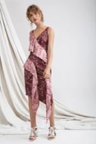 C/meo Collective Waiting For You Dress Desert Rose Linear