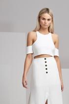 Finders Keepers Leon Crop Top Cloud