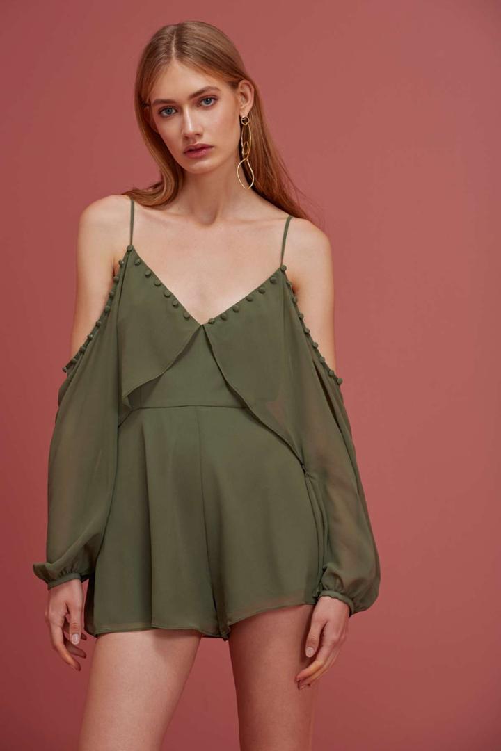 Keepsake Keepsake Morning Rain Playsuit Olive