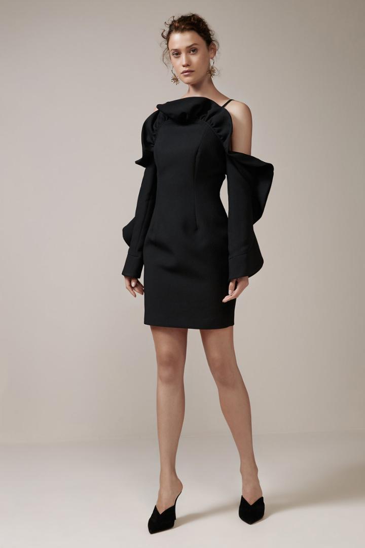 Keepsake Messages Long Sleeve Mini Dress Black