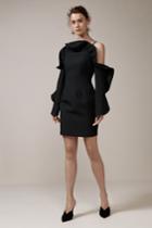 Keepsake Messages Long Sleeve Mini Dress Black