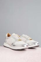 Jaggar Footwear Quilted Metallic Sneaker Chalk36,41,37,39