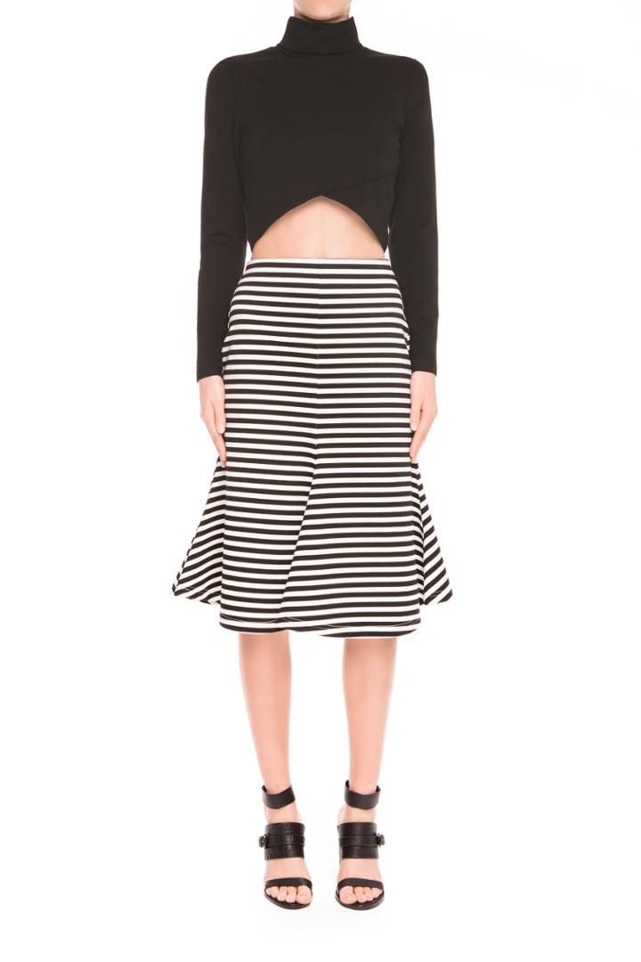 The Fifth Starstruck Skirt Black & White Stripe