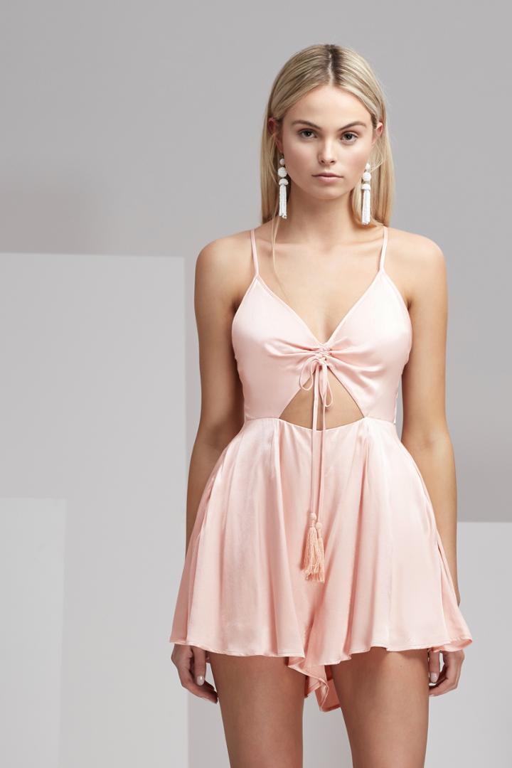 Finders Keepers Fernando Playsuit China Pink