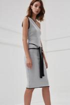 C/meo Collective C/meo Collective No Business Knit Dress Grey Mesh