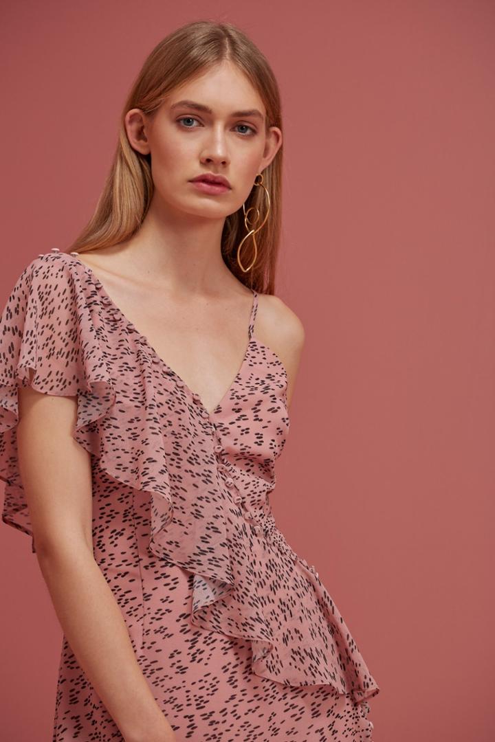 Keepsake Keepsake Morning Rain Midi Dress Dusk Rain Print
