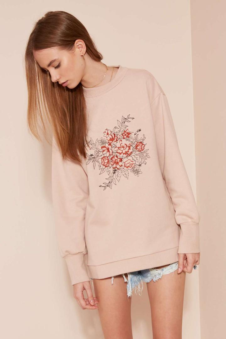 The Fifth The Fifth Look Twice Jumper Pink Sand