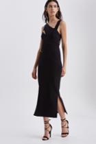 Finders Keepers Latrobe Midi Dress Black
