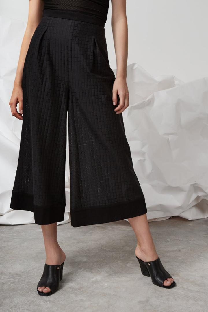 Finders Keepers Go Now Wide Leg Culotte Black