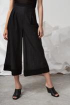 Finders Keepers Go Now Wide Leg Culotte Black