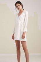 The Fifth The Fifth Join The Party Long Sleeve Dress Ivory