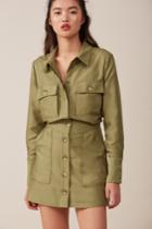 Finders Keepers Finders Keepers Safari Skirt Mossxxs, Xs,s,m,l