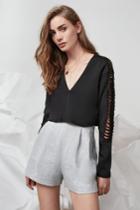 Finders Keepers Under The Sun Crop Black
