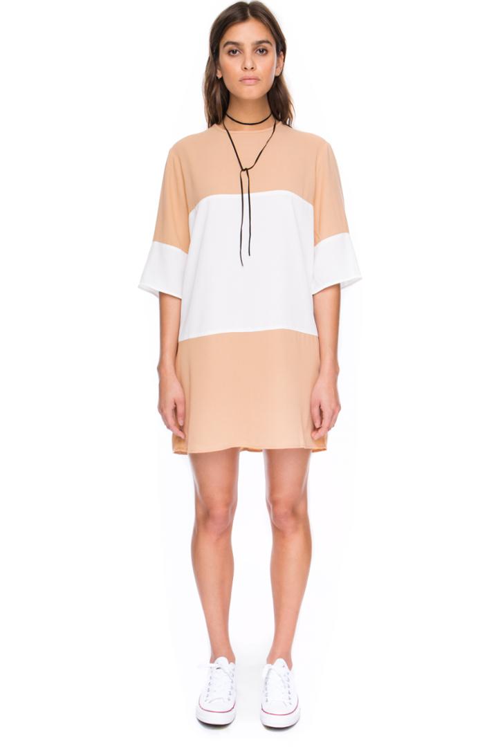 The Fifth Daydreaming T-shirt Dress Sand/ Ivory