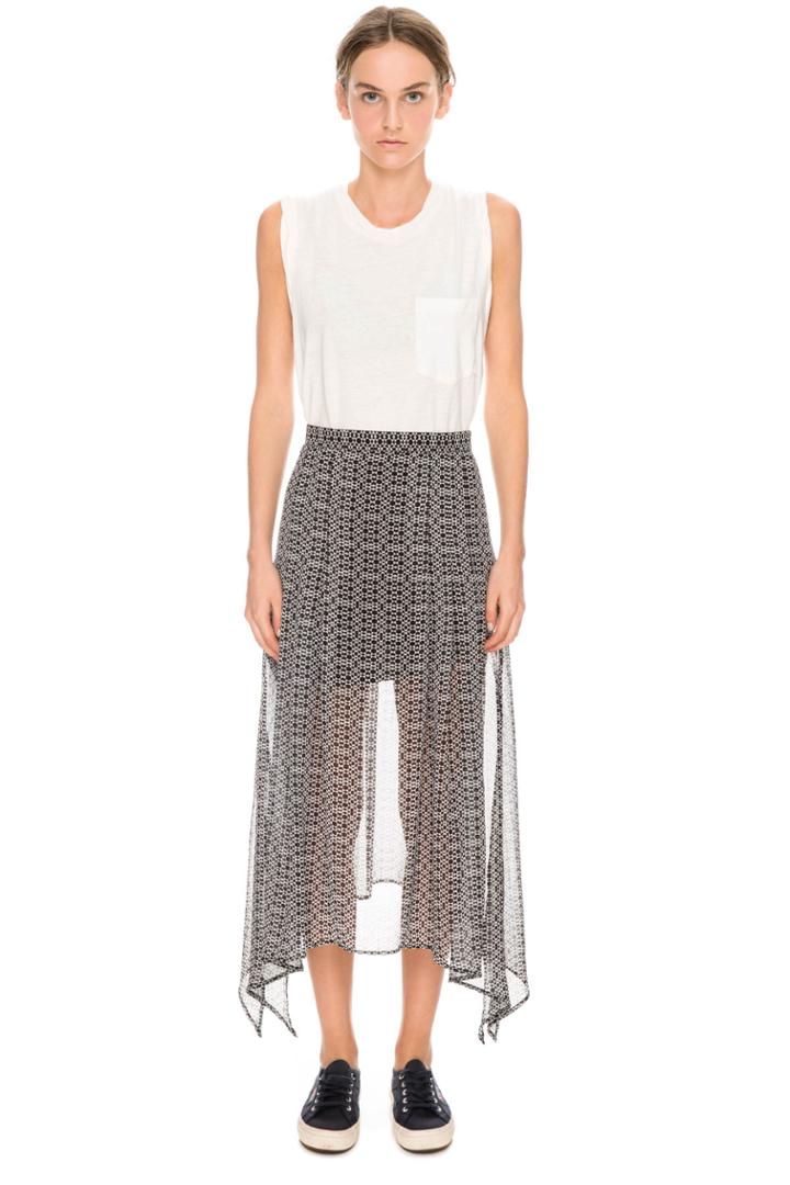 The Fifth The Fifth Lovers & Drifters Skirt Monochrome Aztec Print