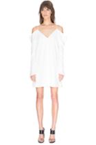 C/meo Collective Cold Shoulder Long Sleeve Dress Ivory