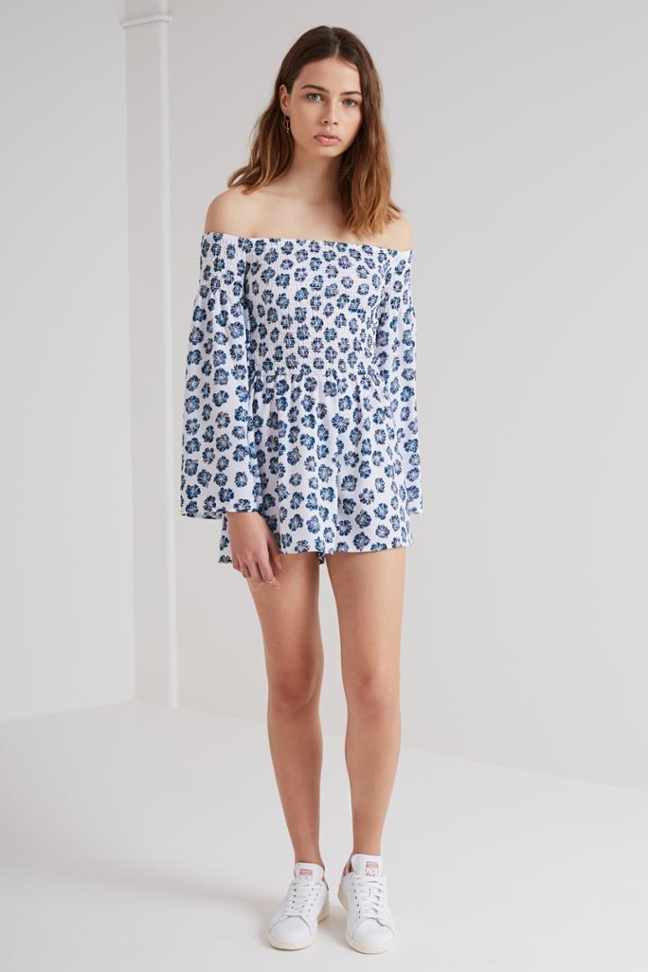 The Fifth Romancing Playsuit Begonia Print