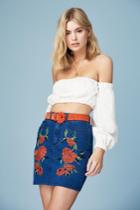 Finders Keepers Finders Keepers Elysian Denim Skirt Bluexs
