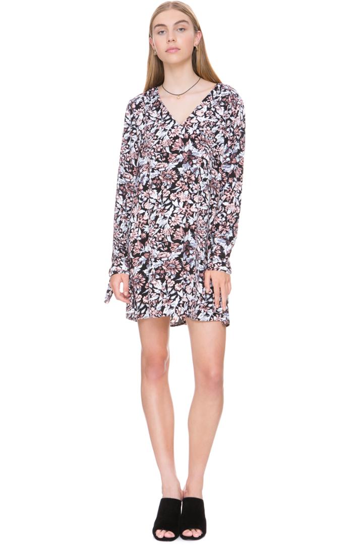 The Fifth Anytime Anywhere Long Sleeve Dress Floral Haze Print