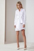 The Fifth The Fifth Paper Planes Shirt Dress White