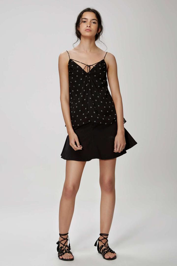 The Fifth The Fifth Midnight Memories Top Black Daisy Print