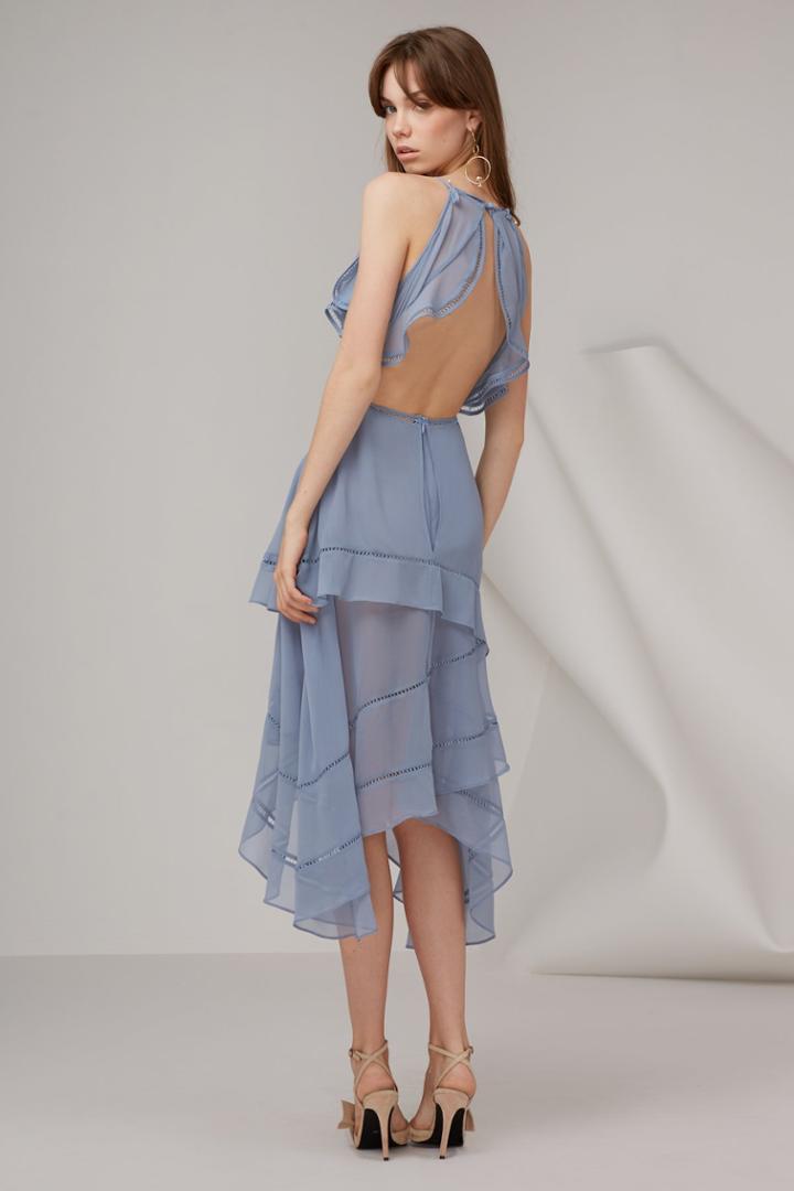 Keepsake Lovers Holiday Dress Steel