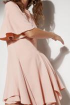 C/meo Collective Divergent Mini Dress Dusty Pink