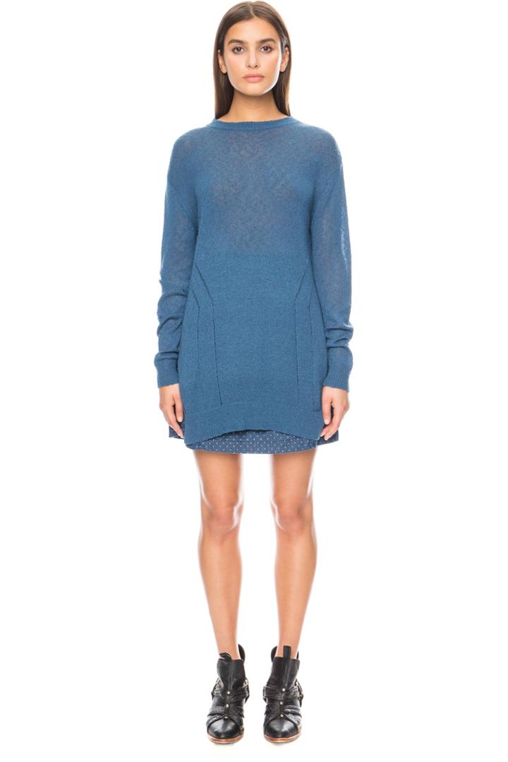 The Fifth The Fifth The Vertical Knit Denim Blue