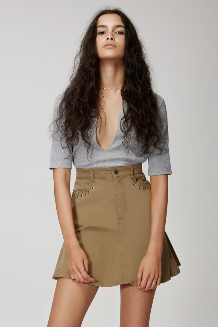 The Fifth Stevie Skirt Khaki