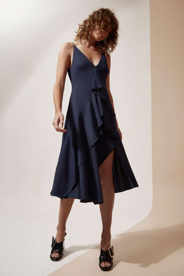 C/meo Collective C/meo Collective Gossamer Short Sleeve Dress Navy