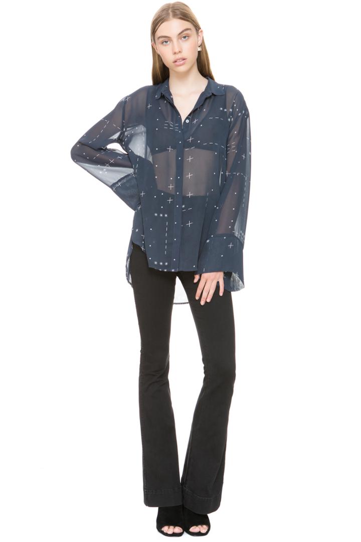 The Fifth Someone Sometime Shirt Grid Print