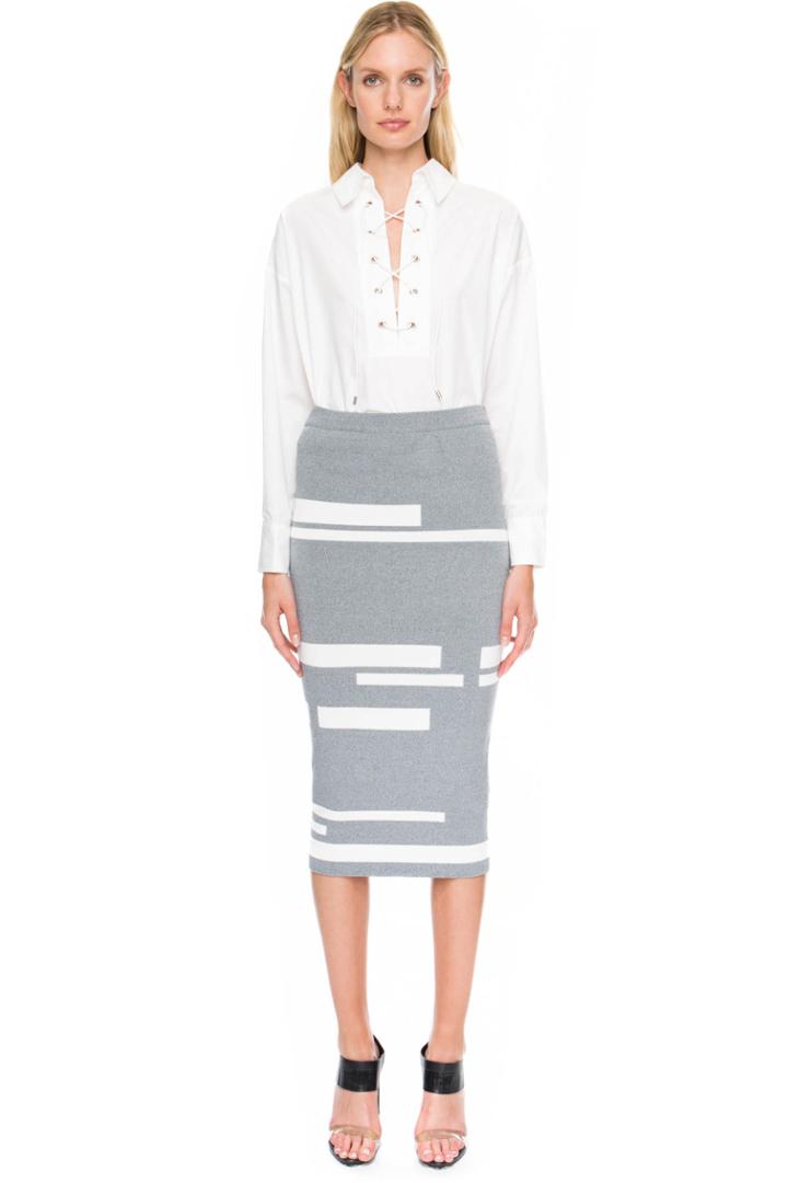 C/meo Collective Llian Knit Skirt Grey