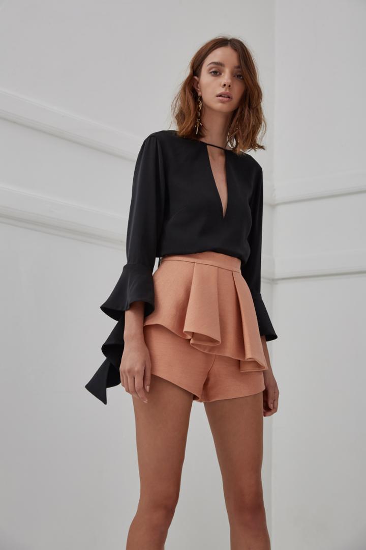 C/meo Collective Spelt Out Long Sleeve Top Black