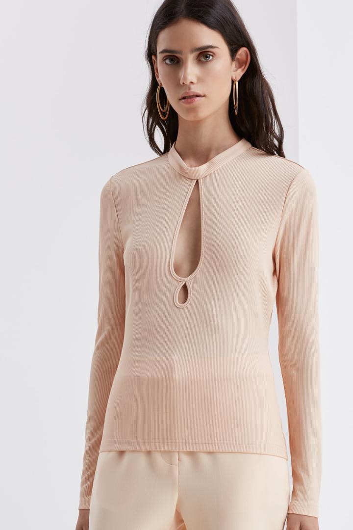 Finders Keepers Huntr Long Sleeve Top Almond