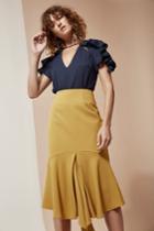 C/meo Collective Fusion Skirt Chartreuse