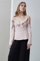 C/meo Collective Because You Do Long Sleeve Top Blush
