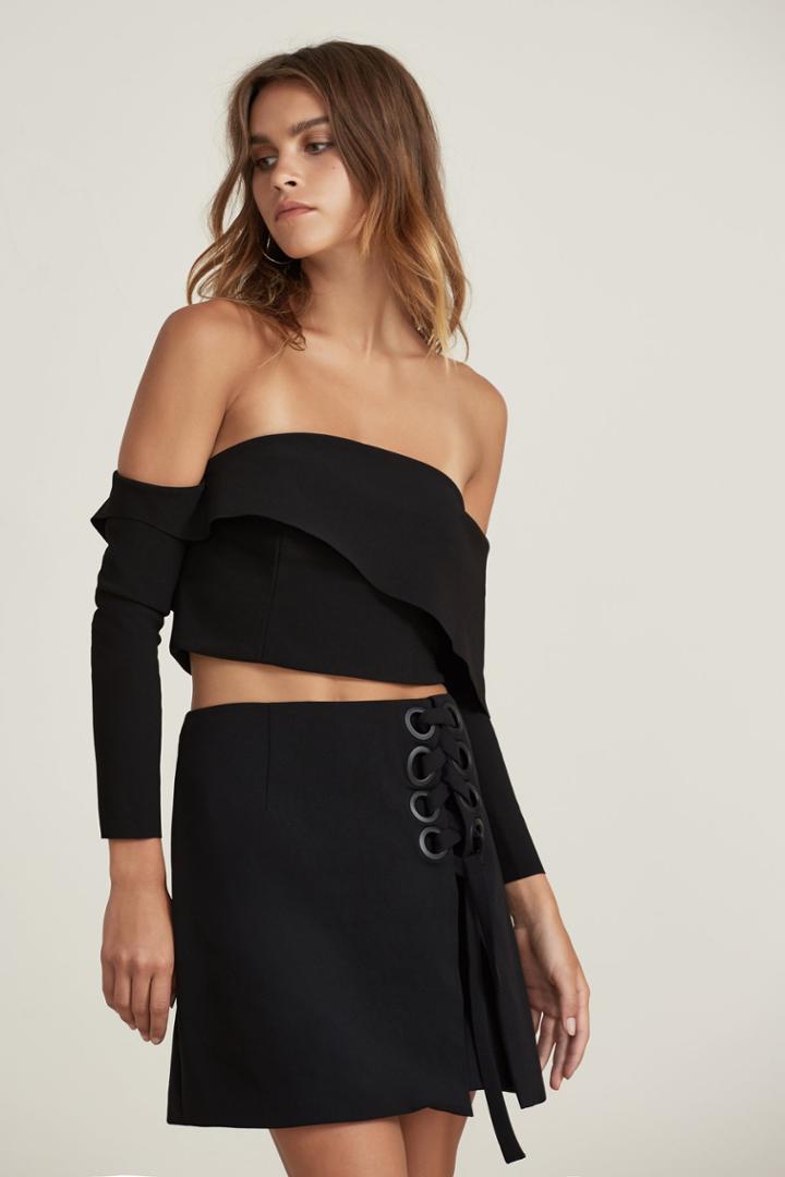 Finders Keepers Finders Keepers Chances Long Sleeve Top Blackxxs, Xs,m